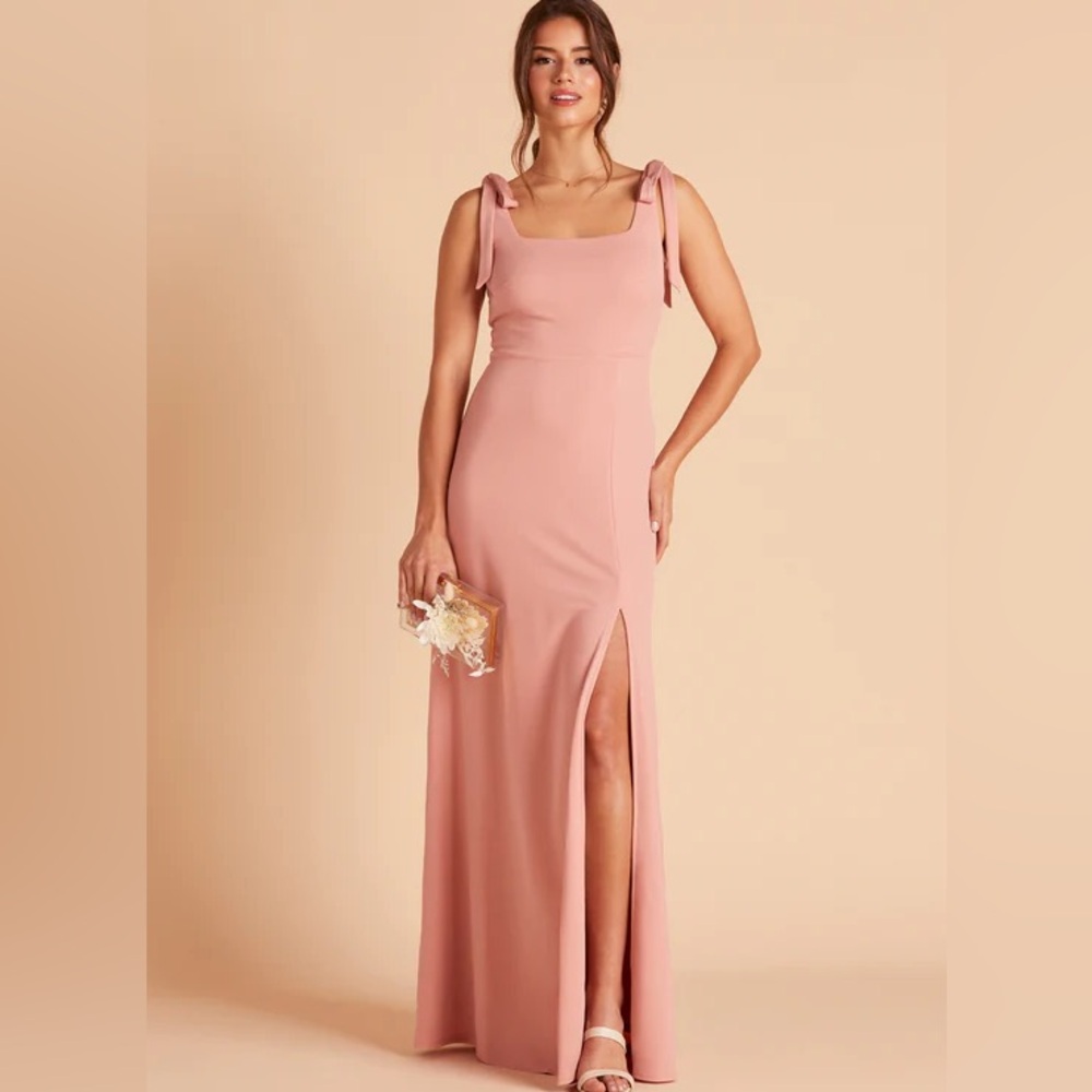 Birdy Grey Alex Crepe Dusty Rose Bridesmaid Dress